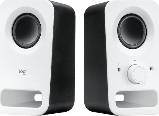 Logitech Z150 Computerlautsprecher 2.0 mit Leistung 3W in Weiß Farbe