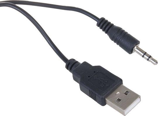 Audiocore AC835B Ηχεία Υπολογιστή 2.0 με Ισχύ 6W Μαύρα