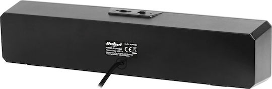 Rebel Comp Soundbar 2.0 Speakers 6W Black