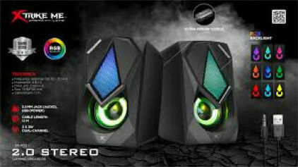 Marvo SK-402 2.0 Speakers with RGB 3W Black