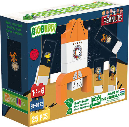 Biobuddi Blocks Snoopy in Space for 1.5 - 6 Years 25pcs