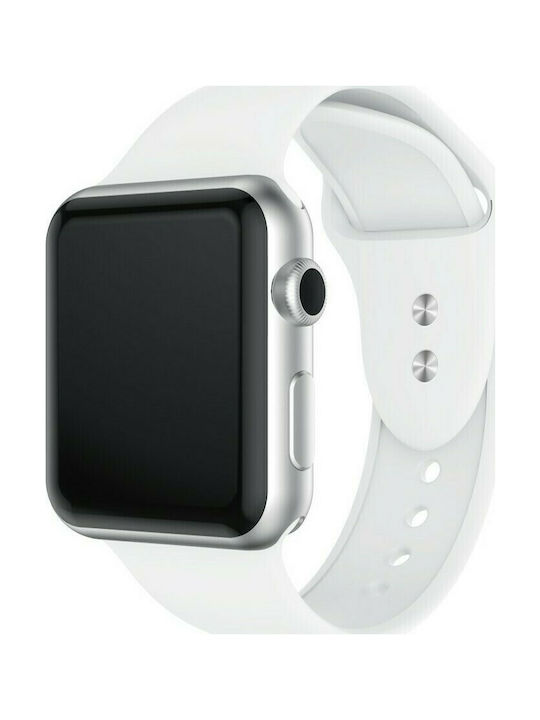 Tech-Protect Icon Strap Silicone with Pin White (Apple Watch 42/44/45mm)