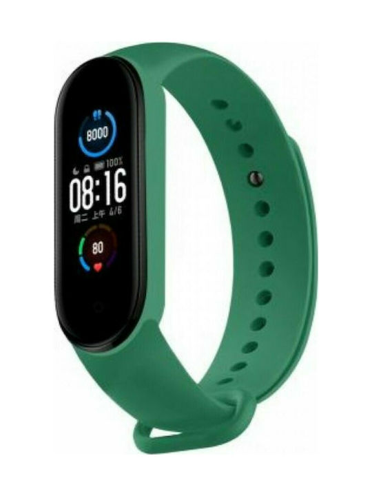 Strap Silicone with Pin Dark green (Mi Smart Band 5/Mi Smart Band 6)