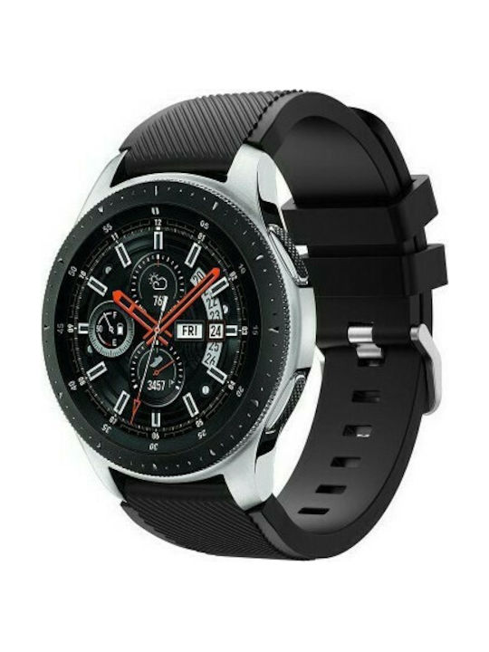 Twill Texture Curea Silicon Negru (Amazfit GTR 47mm)