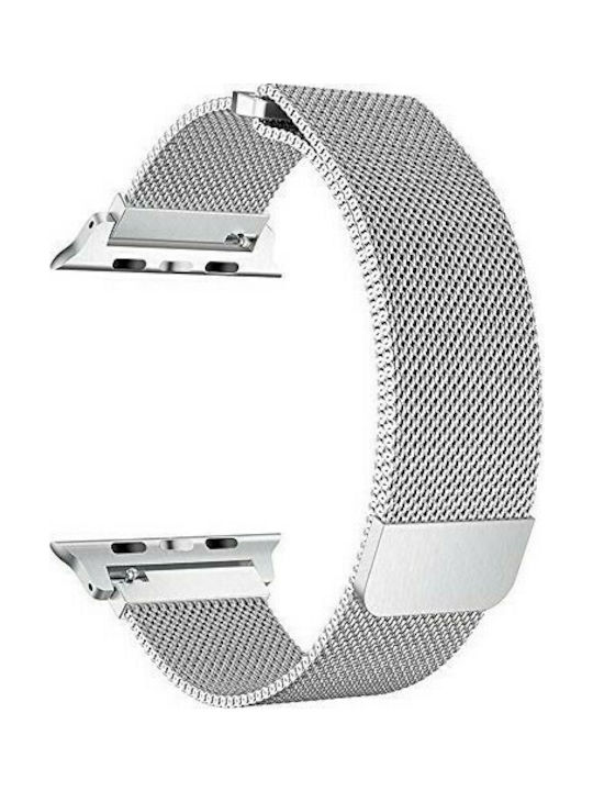 Tactical Λουράκι Μεταλλικό Ασημί (Apple Watch 38/40/41mm)