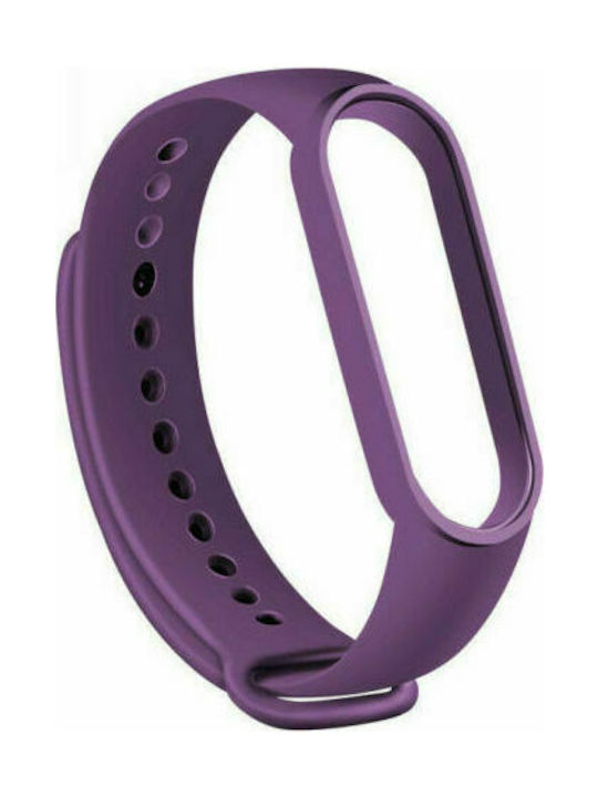 Mi Band 5 Λουράκι Σιλικόνης Μωβ (Mi Smart Band 5/Mi Smart Band 6)