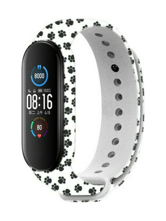 Λουράκι Σιλικόνης Dogs Paw Pattern (Mi Band 5)