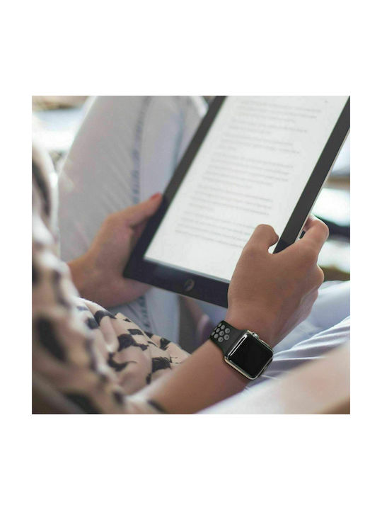 Strap Silicone with Pin Black/Grey (Apple Watch 44/45/46mm/Ultra 49mm)