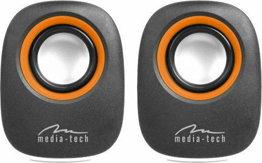 Media-Tech IBO Ηχεία Υπολογιστή 2.0 με Ισχύ 6W σε Μαύρο Χρώμα