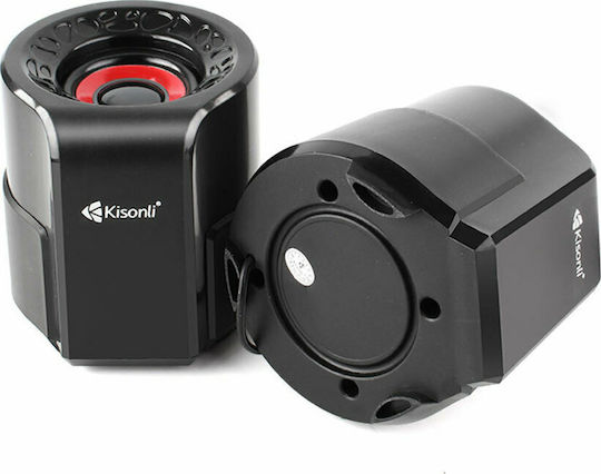 Kisonli A-909 2.0 Speakers 6W Black