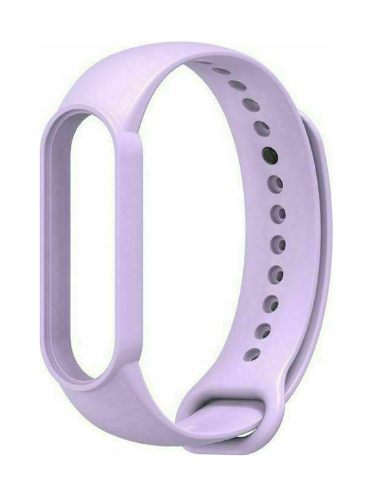 Λουράκι Σιλικόνης με Pin Μωβ Ανοιχτό (Mi Smart Band 5/Mi Smart Band 6)