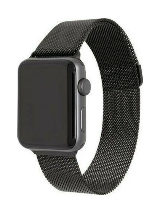 Tactical Milanese Loop Strap Stainless Steel Black (Apple Watch 38/40/41mm)