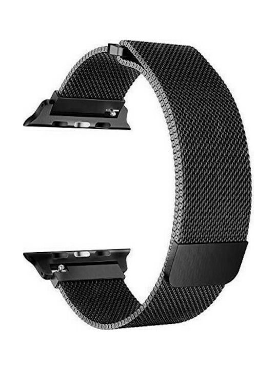 Tactical Milanese Loop Strap Stainless Steel Black (Apple Watch 38/40/41mm)