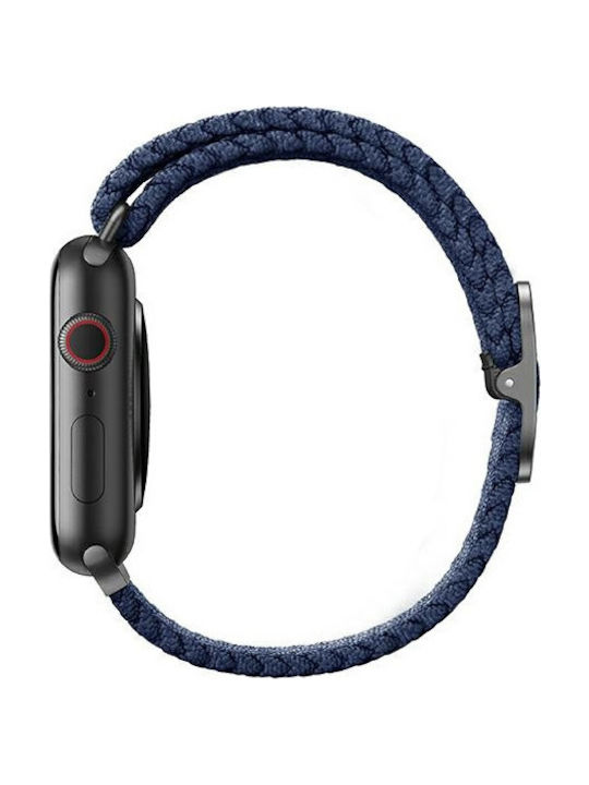 Uniq Aspen Braided Λουράκι Υφασμάτινο Oxford Blue (Apple Watch 44/45/46mm/Ultra 49mm)