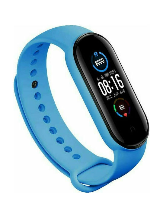 Λουράκι Σιλικόνης με Pin Light Blue (Mi Smart Band 5/Mi Smart Band 6)