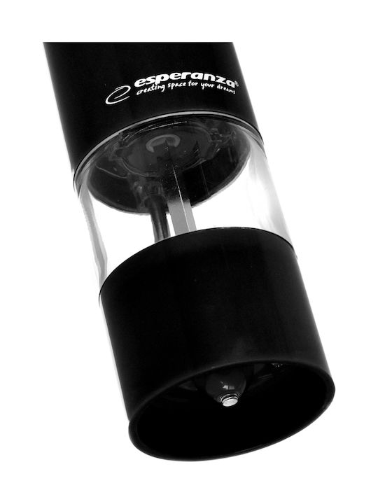 Esperanza Set Electric Râșnițe Condimente din Plastic în Culoare Negru 23cm 1buc