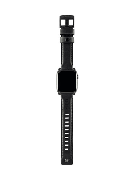 UAG Leather Strap Μαύρο (Apple Watch 42/44mm)