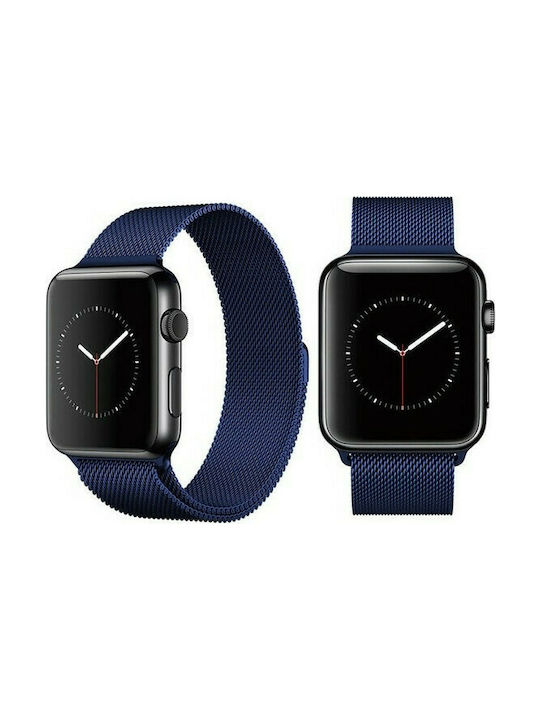 QuickFit Strap Stainless Steel Blue (Apple Watch 38/40/41/42mm)