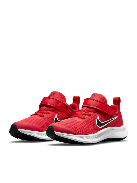 Star Runner Star Runner 3 Kids Sports Shoes Running with Hoop & Loop Closure University Red / Black Gym Red