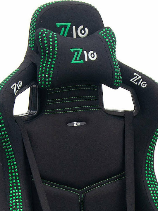 Megapap ZIO Gaming Pro Elegant Καρέκλα Gaming Δερματίνης με Ρυθμιζόμενα Μπράτσα emerald