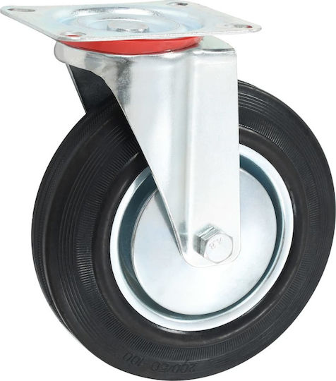vidaXL 278035 Rotating Wheels from Rubber with Brake 32 Pieces 200mm