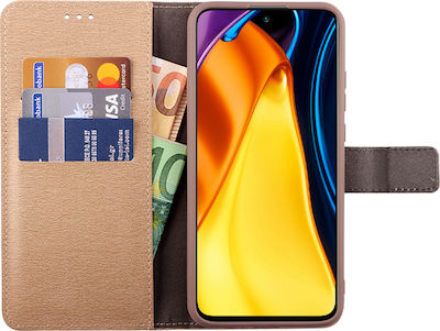 Volte-Tel Allure Magnet Portofel Piele artificială Aur (Redmi Note 10 5G / Poco M3 Pro) 8301148