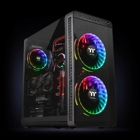 Thermaltake Riing Plus 20 Gehäuselüfter TT Premium Gehäuselüfter 200mm (1000rpm / 117,96cfm) mit RGB-Beleuchtung und Verbindung 4-Pin PWM
