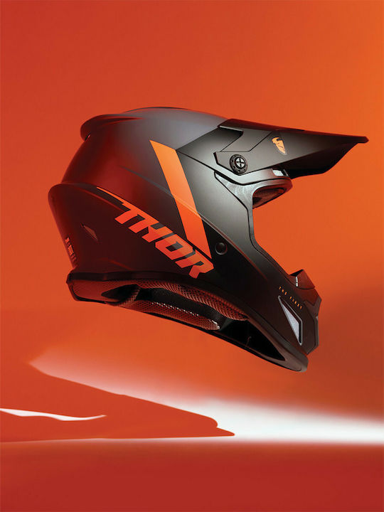 Thor MX Sector Chev Charcoal/Orange Κράνος Μηχανής Motocross