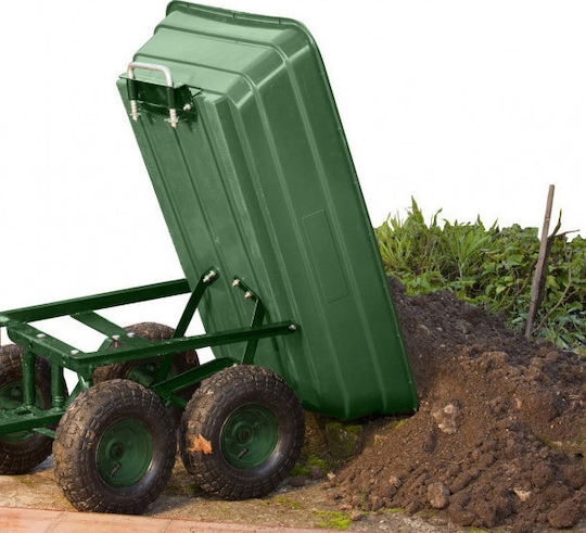 Kippwagen & Anhänger Gartenkarre Kunststoff Vierrädrig 52Es 100x47x45cm.