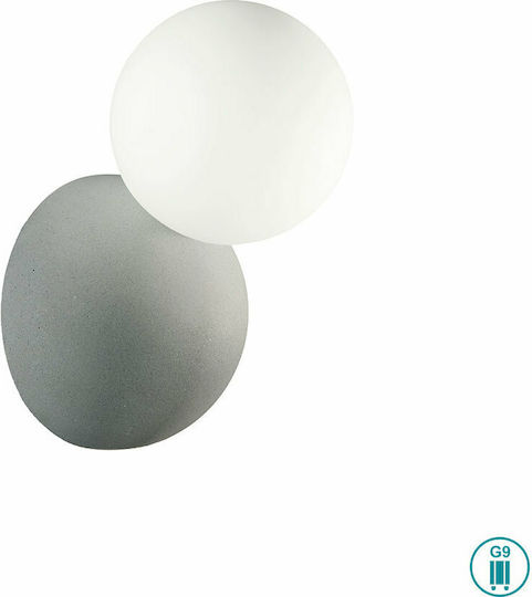Ondaluce Ap.Rock/Cemento Leuchte Wand Gray 13x12cm Ondaluce Ap.Rock/Cemento Leuchte Wand Gray 13x12cm