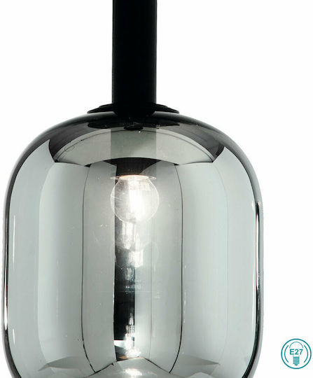 Ondaluce Pendant Light Black Ball with Socket E27 30cm