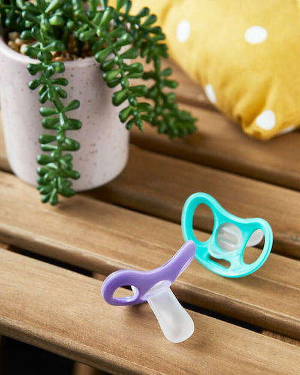 Tommee Tippee Closer To Nature Πιπίλες Σιλικόνης Purple / Blue για 6-18 μηνών 2τμχ