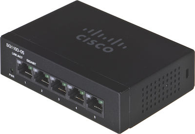 Cisco SG110D-05 Unmanaged L2 Switch με 5 Θύρες Gigabit (1Gbps) Ethernet