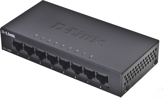 D-Link DGS-108GL Negestionat L2 Switch cu 8 Porturi Gigabit (1Gbps) Ethernet