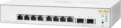 Aruba Instant On 1930 8G 2SFP Managed L2 / L3 Switch with 8 Gigabit (1Gbps) Ethernet Ports and 2 SFP Ports