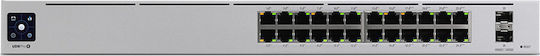 Ubiquiti UniFi Pro 24 POE Gen2 Managed L3 PoE+ Switch with 24 Gigabit (1Gbps) Ethernet Ports and 2 SFP Ports