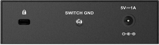 D-Link DGS-105 Negestionat L2 Switch cu 5 Porturi Gigabit (1Gbps) Ethernet
