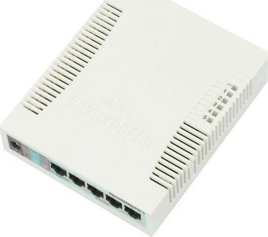 MikroTik RB260GSP Unmanaged L2 Switch with 5 Gigabit (1Gbps) Ethernet Ports and 1 SFP Port
