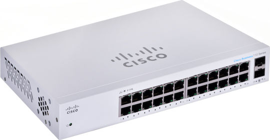 Cisco CBS110-24T Unmanaged L2 Switch with 24 Gigabit (1Gbps) Ethernet Ports and 2 SFP Ports