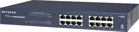 NetGear JGS516 v2 Unmanaged L2 Switch με 16 Θύρες Gigabit (1Gbps) Ethernet