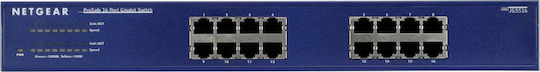 NetGear JGS516 v2 Unmanaged L2 Switch με 16 Θύρες Gigabit (1Gbps) Ethernet