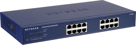 NetGear JGS516 v2 Unmanaged L2 Switch με 16 Θύρες Gigabit (1Gbps) Ethernet