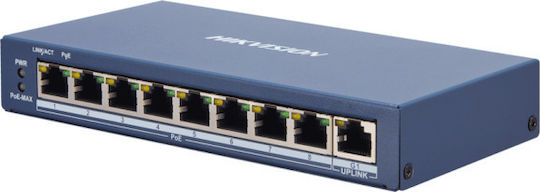 Hikvision DS-3E1309P-EI Managed L2 PoE+ Switch με 8 Θύρες Ethernet