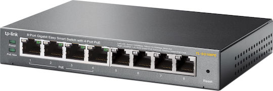 TP-LINK TL-SG108PE Unmanaged L2 PoE Switch with 8 Ethernet Ports