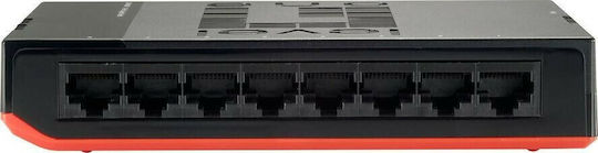 Level One GSW-0807 Unmanaged L2 Switch με 8 Θύρες Gigabit (1Gbps) Ethernet