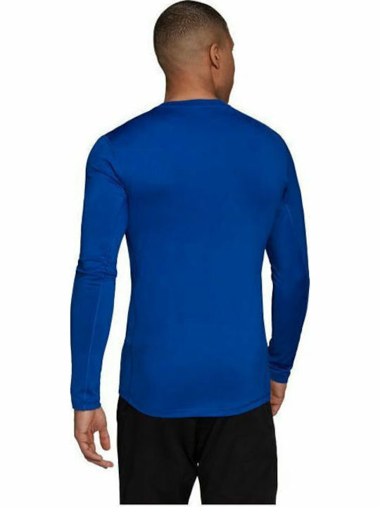 adidas Techfit Ανδρική Ισοθερμική Μακρυμάνικη Μπλούζα Μπλε