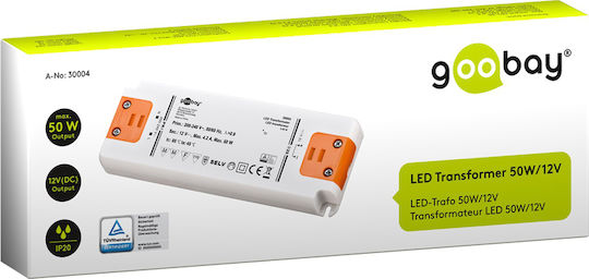 Goobay Dimmbares LED-Netzteil IP20 Leistung 50W mit Ausgangsspannung 12V 2 Stück