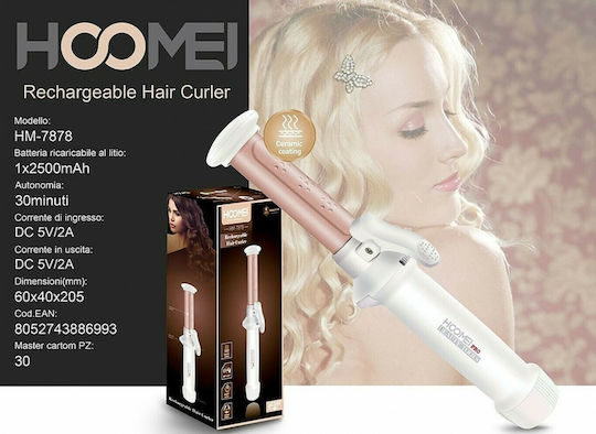 Hoomei Wireless Hair Curling Iron for Curls 25W HM-7878