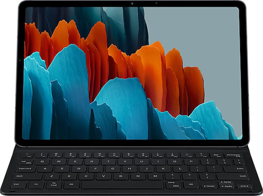 Samsung Flip Cover με Πληκτρολόγιο στα Ελληνικά Μαύρη (Galaxy Tab S7)