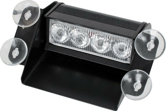 GloboStar Car LED Emergency Light Bar 10 - 30V Waterproof 14.8cm with White Lighting